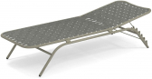 Шезлонг-лежак металлический EMU Yard алюминий, эластичные ремни Фото 1