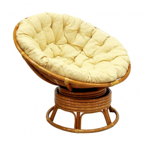Кресло механическое Ecodesign Papasan натуральный ротанг коньяк Фото 2