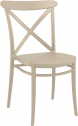 Стул пластиковый Siesta Contract Cross стеклопластик бежевый Фото 1