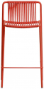 Стул металлический полубарный PEDRALI Tribeca сталь, ПВХ красный Фото 1
