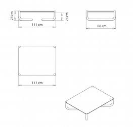 Столик журнальный металлический-thumbs-Фото3