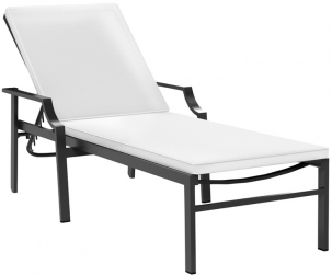 Шезлонг-лежак металлический с матрасом-thumbs-Фото1