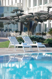 Шезлонг-лежак металлический Magnani Leisure алюминий, текстилен Фото 7