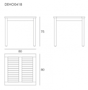 Стол деревянный обеденный Giardino Di Legno Dehors  тик Фото 2