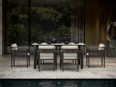 Стол обеденный каменный SNOC Link Terra алюминий, камень Фото 3