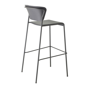 Стул барный пластиковый Scab Design Lisa Technopolymer сталь, технополимер антрацит Фото 5