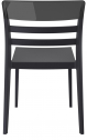 Стул пластиковый Siesta Contract Mone стеклопластик, поликарбонат черный Фото 7