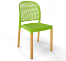 Стул пластиковый Gaber Panama BL бук, технополимер зеленый Фото 1