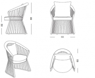Кресло металлическое с подушками-thumbs-Фото3