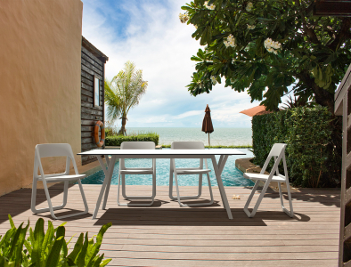 Стол пластиковый Siesta Contract Max Table 180 пластик, HPL белый Фото 8