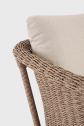 Комплект плетеной лаунж мебели Garden Relax Oceana алюминий, искусственный ротанг, ткань белый, натуральный Фото 8