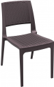 Стул пластиковый плетеный Siesta Contract Verona стеклопластик коричневый Фото 1