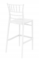 Стул пластиковый барный Siesta Contract Chiavari Bar 75 поликарбонат белый Фото 7