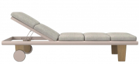 Шезлонг-лежак с матрасом Sestri Bisque