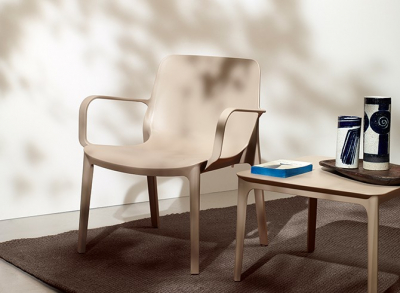 Кресло пластиковое Scab Design Ginevra Lounge стеклопластик тортора Фото 7