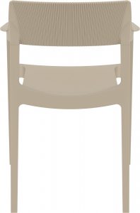 Кресло пластиковое Siesta Contract Tulum стеклопластик, полипропилен бежевый Фото 6
