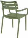 Кресло пластиковое Siesta Contract Paris стеклопластик оливковый Фото 9