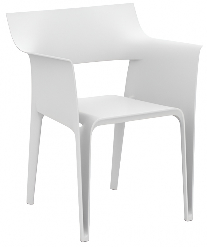 Кресло пластиковое Hidra Basic, белый