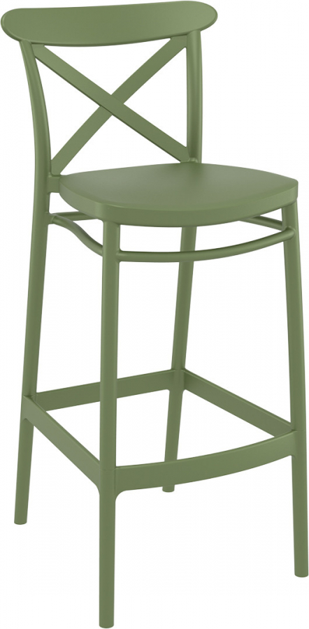Стул пластиковый барный Cross Bar 75