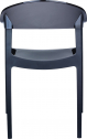 Кресло пластиковое Siesta Contract Carmen стеклопластик, поликарбонат черный Фото 5