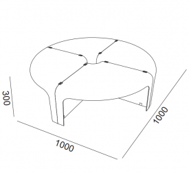Столик пластиковый журнальный-thumbs-Фото3