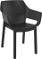 Кресло пластиковое Siesta Contract Dora стеклопластик, полипропилен черный Фото 2