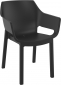 Кресло пластиковое Siesta Contract Dora стеклопластик, полипропилен черный Фото 1