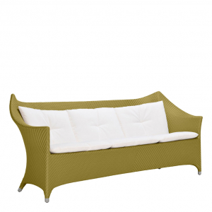 Диван трехместный плетеный JANUS et Cie Amari алюминий, искусственный ротанг бамбуковый зеленый Фото 7
