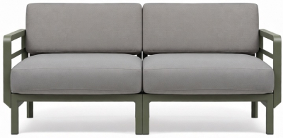 Диван пластиковый с подушками Nardi Maximo 2 стеклопластик, Sunbrella кактус, лава Фото 7