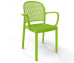 Кресло пластиковое Gaber Panama B полимер-сталь, технополимер зеленый Фото 1