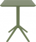 Стол пластиковый складной Siesta Contract Sky Folding Table 60 сталь, пластик оливковый Фото 2