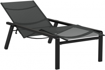 Шезлонг металлический с обивкой-thumbs-Фото1