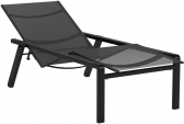 Шезлонг металлический с обивкой Royal Botania Alura алюминий, батилин Фото 1
