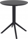 Стол пластиковый складной Siesta Contract Sky Folding Table Ø60 сталь, пластик черный Фото 8