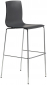 Стул барный пластиковый Scab Design Alice Barstool сталь, технополимер хром, антрацит Фото 1