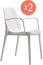 Комплект пластиковых кресел Scab Design Ginevra Set 2 стеклопластик лен Фото 1
