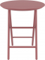 Стол пластиковый складной Siesta Contract Helen Folding Table Ø60 пластик марсала Фото 7