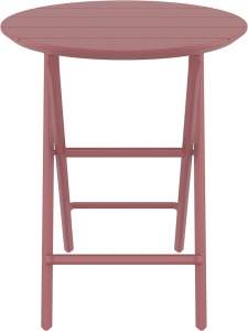 Стол пластиковый складной Siesta Contract Helen Folding Table Ø60 пластик марсала Фото 7