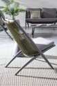Лаунж-стул плетеный с подушками Garden Relax Aloha алюминий, роуп, полиэстер угольный, серый Фото 8