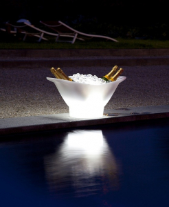 Кулер для бутылок светящийся Imagilights Champagne полиэтилен белый Фото 10