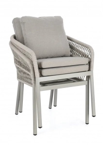 Кресло плетеное с подушками Garden Relax Galdana алюминий, роуп, полипропилен сатурн Фото 7