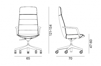 Кресло офисное на колесах-thumbs-Фото3