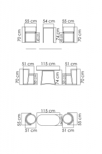 Комплект плетеной мебели Skyline Design Lanna алюминий, искусственный ротанг черный, бежевый Фото 3