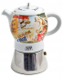 Кофеварка гейзерная Ancap Espressina Classic сталь, фарфор деколь Bella Italia 1 Фото 1