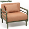 Кресло пластиковое с подушками Nardi Maximo Poltrona EXTRA_Atelier стеклопластик, акрил кактус, Sunset Copper Фото 4