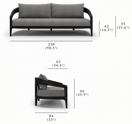 Диван трехместный с подушками-thumbs-Фото3