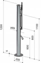Душ уличный для ног-thumbs-Фото3