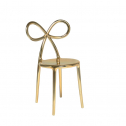 Стул пластиковый Qeeboo Ribbon Metal Finish полипропилен золотистый Фото 6
