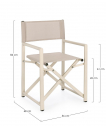 Кресло текстиленовое складное Garden Relax Taylor алюминий, текстилен бежевый Фото 2