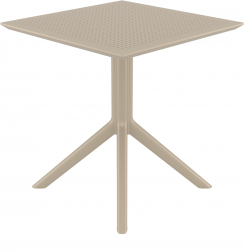 Стол пластиковый Sky Table 70, бежевый, 700х700х740 мм